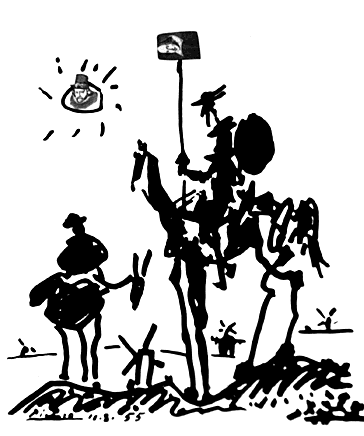 Don Quixote de la Mancha and Sancho Panza